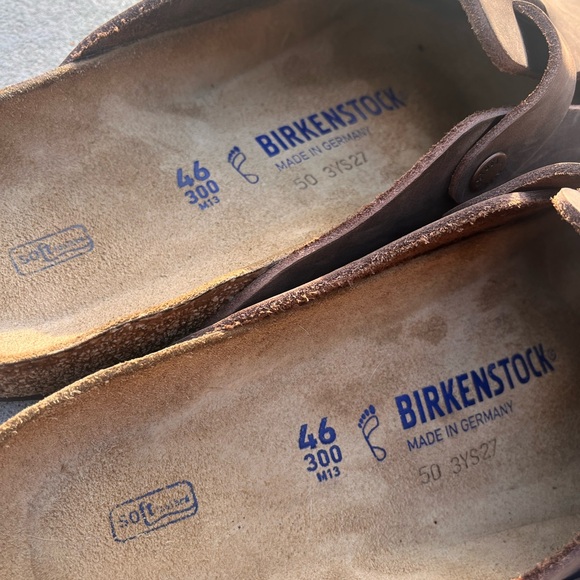 Birkenstock Boston Oiled Leather Clogs color “Habana” Size 46 M13 Soft Footbed - Picture 3 of 11